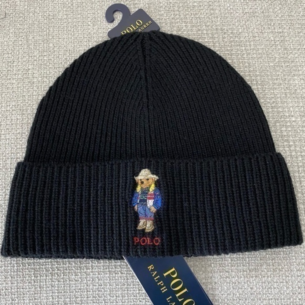 Polo Ralph Lauren Cowboy Holiday Bear Beanie
